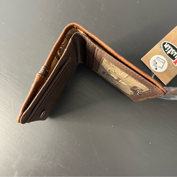 Justin Turquoise Naja Concho Brown Wallet - Picture 4 of 7